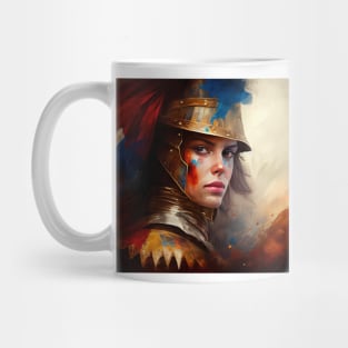 Powerful Medieval Warrior Woman #4 Mug